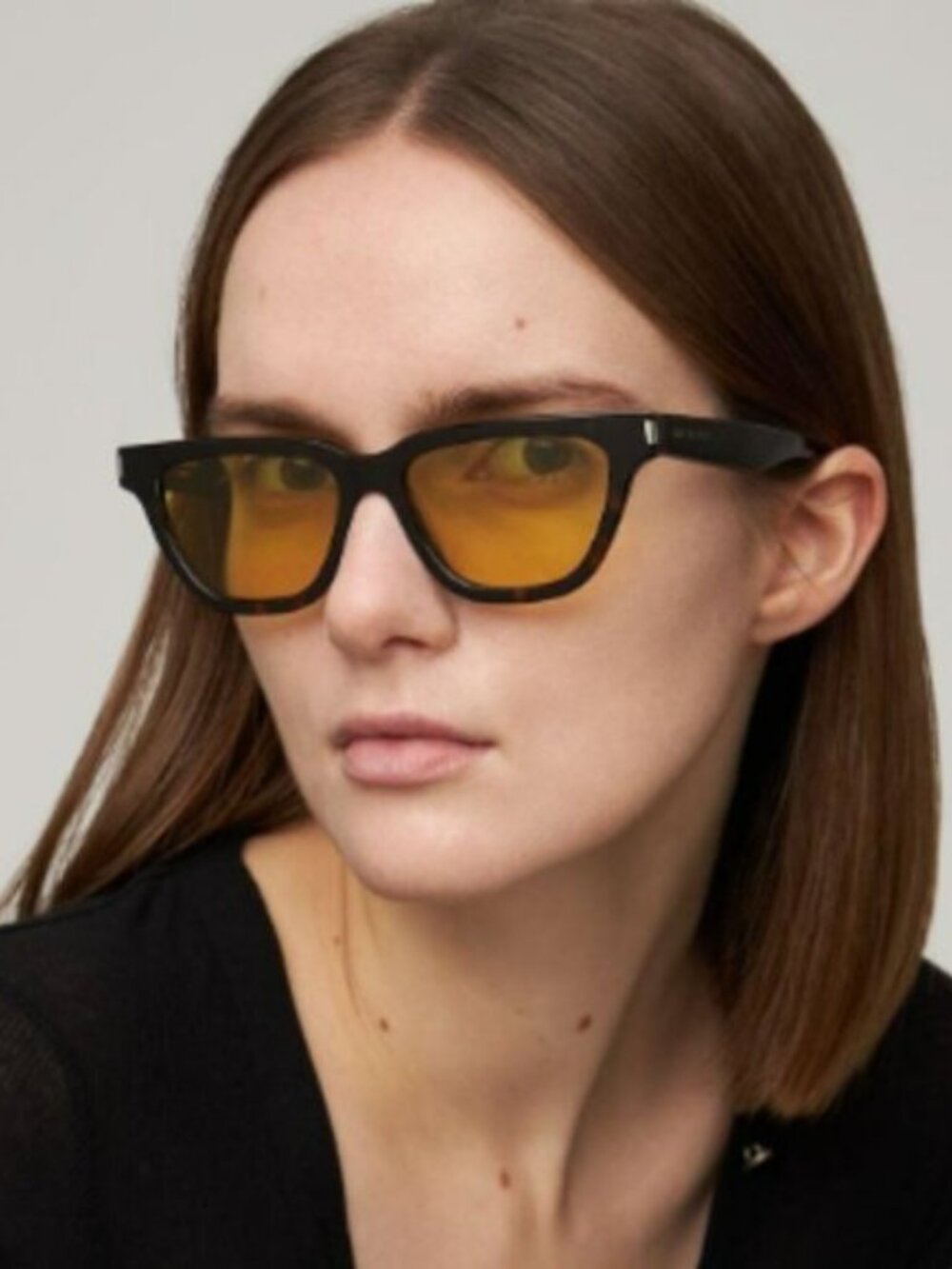 Saint Laurent Women Sunglasses Black Cat Eye SL462 SULPICE 009 NEW AUTHENTIC - Picture 12 of 13